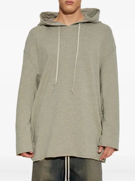 Суичър с качулка Rick Owens Drkshdw с качулка зелено