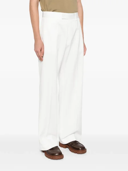 Široké kalhoty Tom Ford bílé