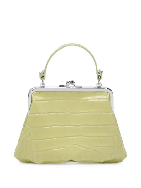 Кожена шопинг чанта Vivienne Westwood жълто