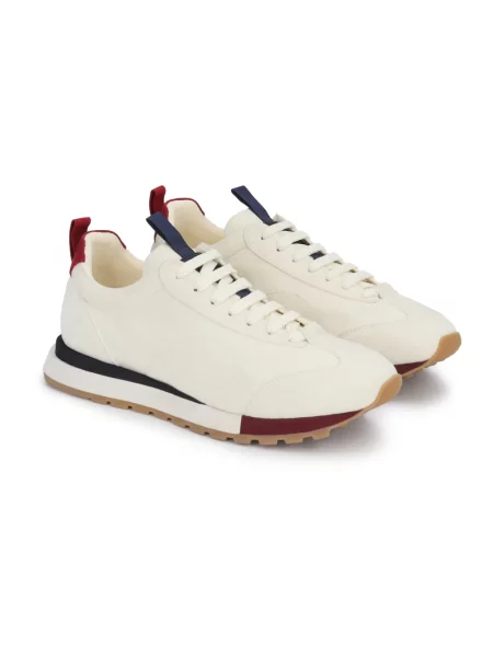 Sneakersy Kazar sznurowane skórzane białe