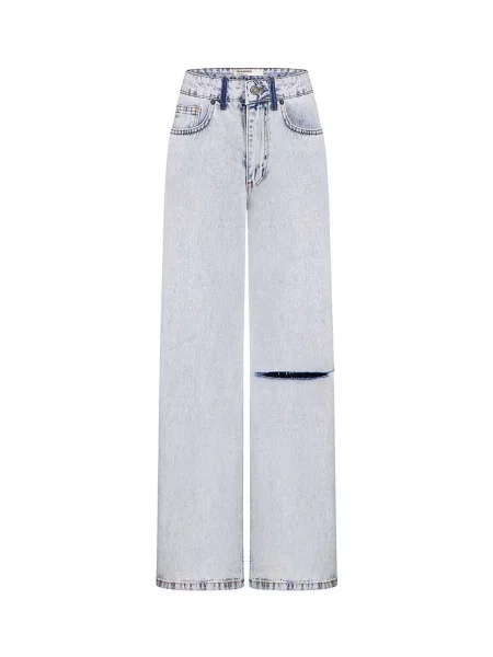 Широкие джинсы Fashionista синие