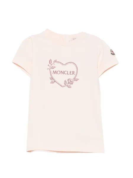 Koszulka dziecięca Moncler Enfant różowa