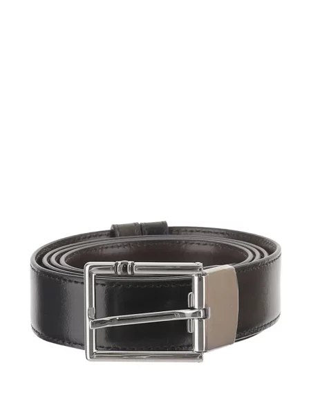 Curea Montblanc din piele reversibilă negru