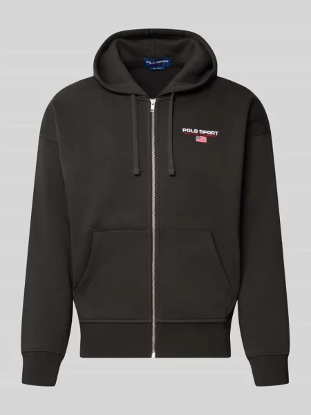 Bluza rozpinana o kroju regular fit z mieszanki bawełny Polo Ralph Lauren czarna