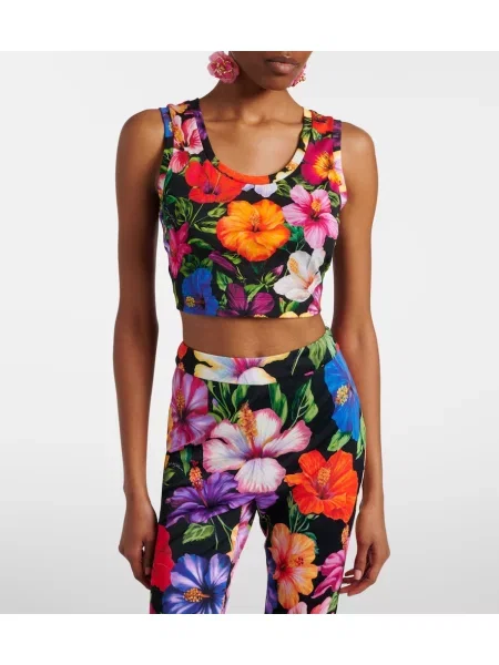 Decupat top Dolce&gabbana cu model floral