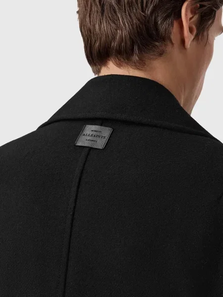 Пальто з додаванням вовни AllSaints CURRAN чорний