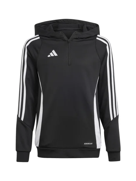 ADIDAS PERFORMANCE Hanorac sport Tiro negru alb