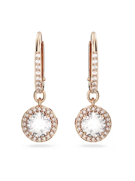 Kolczyki Swarovski różowe