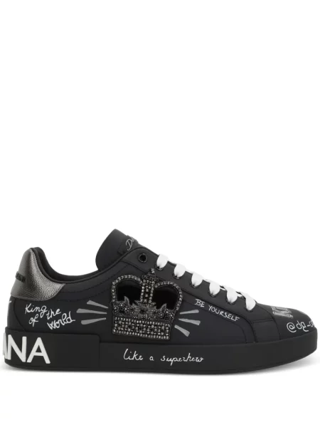 Sneakerși Dolce & Gabbana Portofino negru