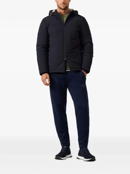 Geacă Hackett London cu glugă albastru