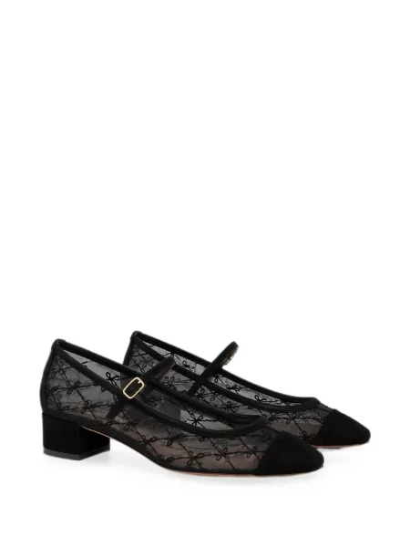 Pantofi cu toc Aquazzura plasă alb