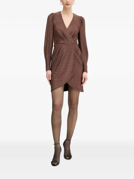 Rochie mini Morgan plic maro