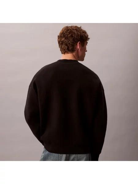 Calvin Klein Jeans sweter z domieszką kaszmiru czarny