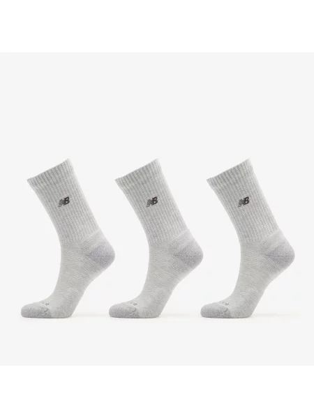 Ponožky New Balance Active Premium Crew 3 Pack Athletic Grey L šedé
