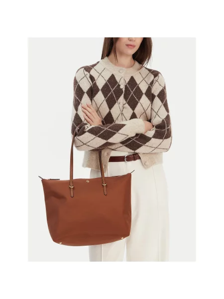 Kabelka LAUREN RALPH LAUREN hnědá