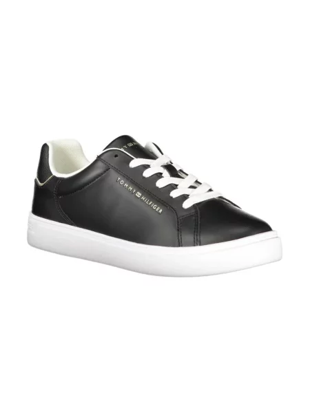 Trampki Tommy Hilfiger skórzane sznurowane czarne