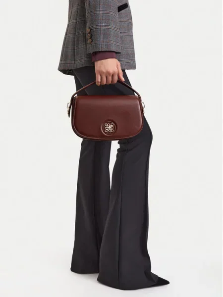 Бархатная сумка Nine West коричневая