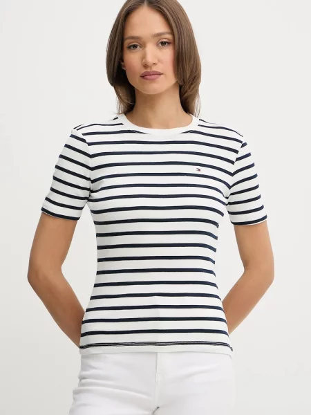 Тениска Tommy Hilfiger дамска бяло