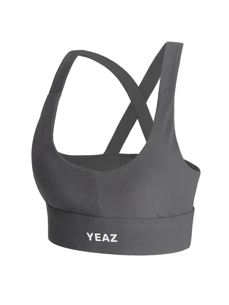 YEAZ Sportski top Vibrant antracit siva