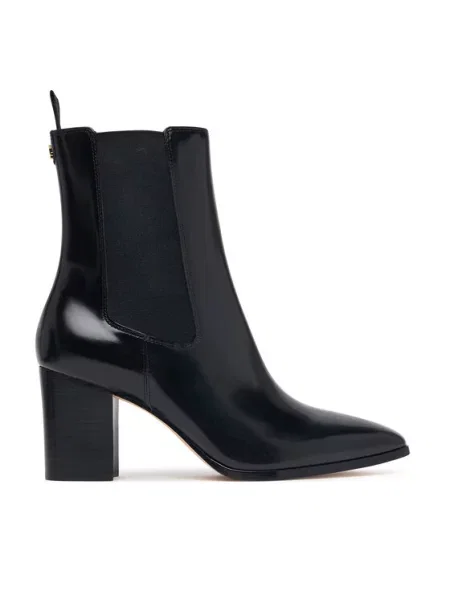 Lauren Ralph Lauren čizme s debelom za žene od kože Rlyn Bte Hl crna