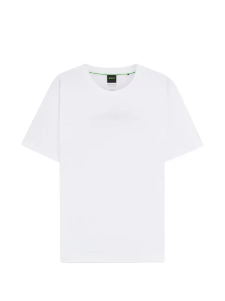 Grafic tricou Boss alb
