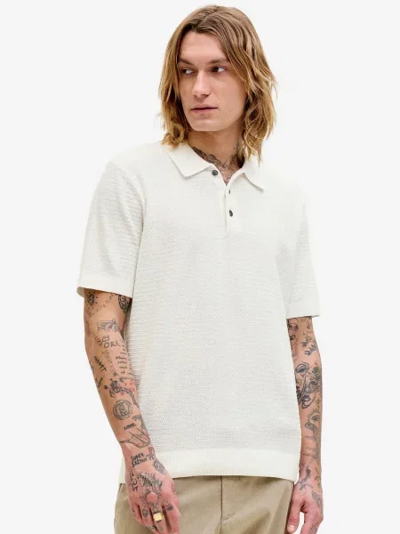 JACK & JONES Tričko Bluriley šedobiela