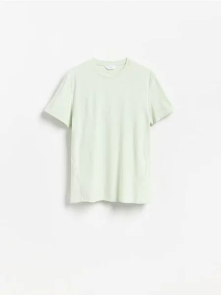 Reserved Tricou slim fit cu verde-deschis verde