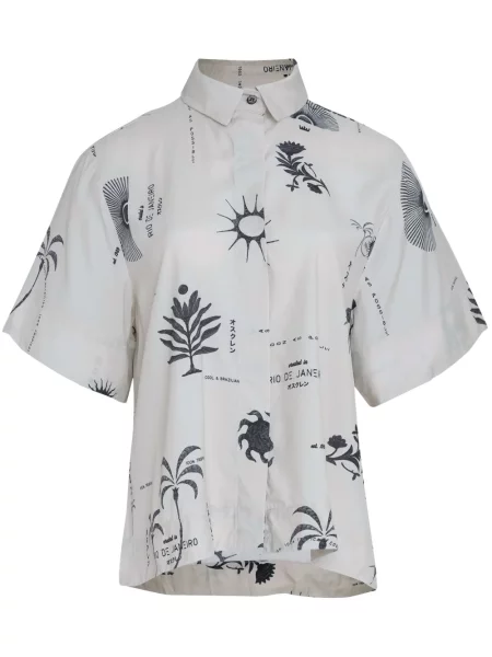 Cămașă Osklen cu imagine alb