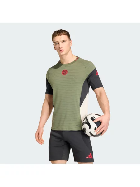 Koszulka Adidas z dżerseju na siłownię zielona
