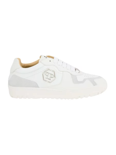 Sneakersy Philipp Plein skórzane białe