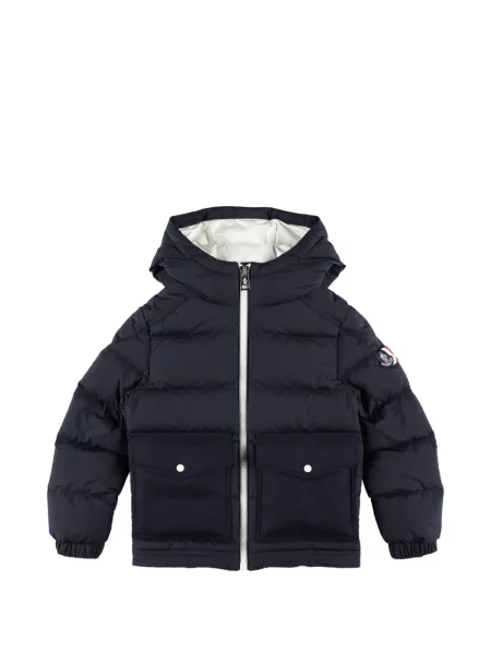 Kurtka dziecięca Moncler Enfant niebieska