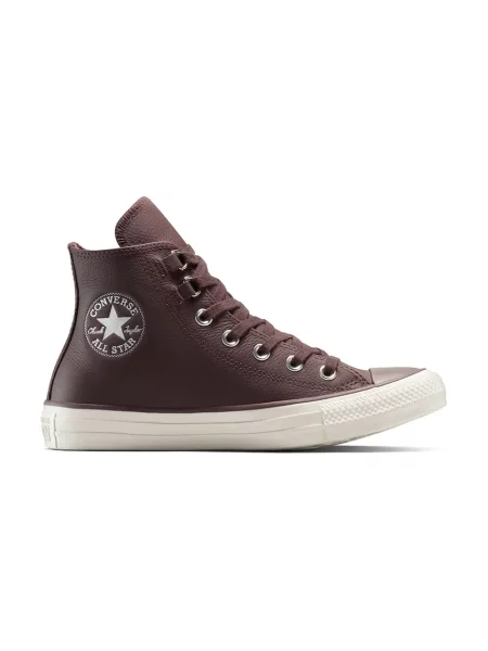 Кожени кецове Converse Chuck Taylor All Star кафяво