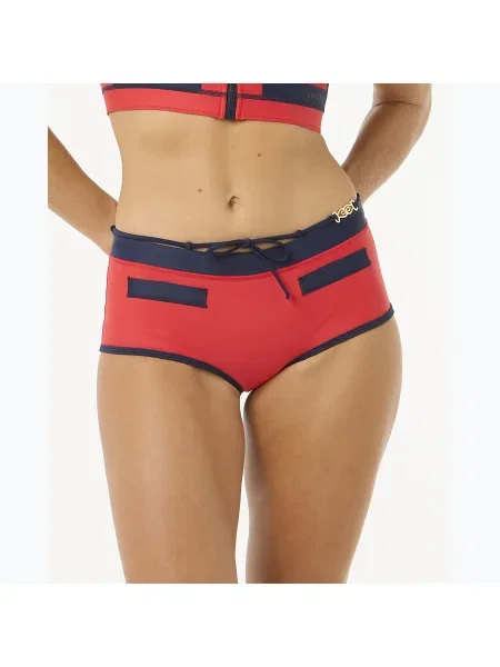 Rip Curl Noughties Low Rise Victoria Vergara червено/тъмно синьо долнище на бански костюм червено