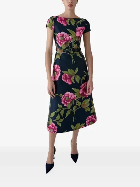Rochie midi Carolina Herrera albastru