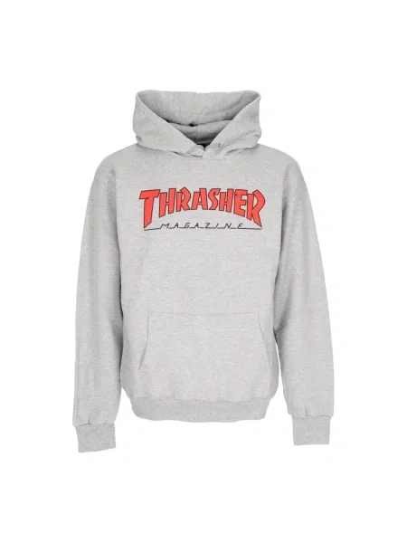 Bluza z kapturem Thrasher z kapturem szara
