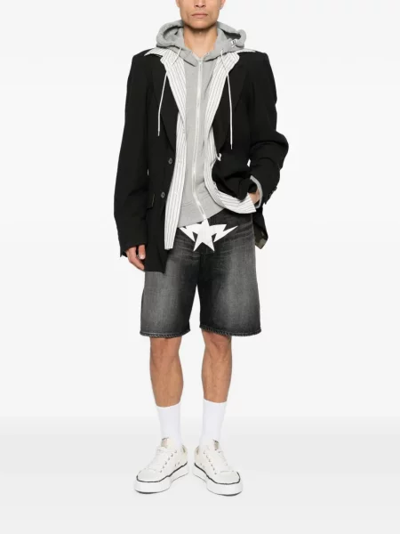 Pantaloni scurți A Bathing Ape® cu imagine negru