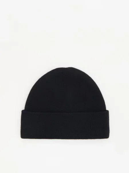 Reserved Wełniana czapka beanie czarny