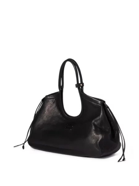 Geantă shopper Miu Miu din piele negru