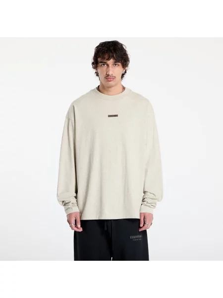 Tricou Fear of God Essentials Classic Long Sleeve Tee Heather Stone S