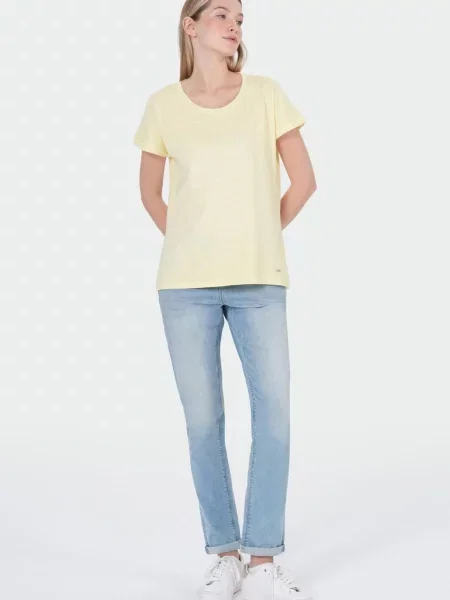 M.O.D MIRACLE OF DENIM Tricou pastel galben