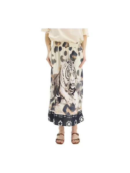 Wielobarwność spódnica In Front z nadrukiem