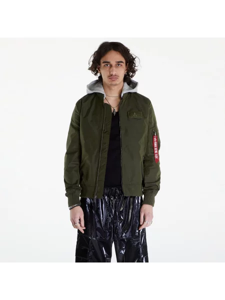 Bunda bomber Alpha Industries šedá