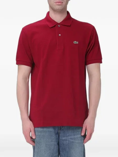 Tricou polo Lacoste cu autograf roșu