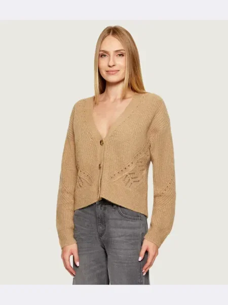 BOSS Orange cardigan de lână verde