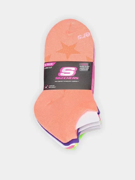 Skechers NON TERRY LOW CUT Набір шкарпеток Дитяче рожевий
