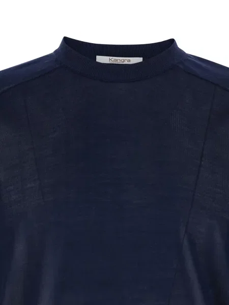 Tricou Kangra cu mâneci scurte scurt albastru