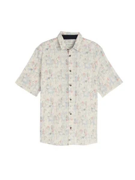 TOM TAILOR Cămașă opal / gri piatră / roșu negru