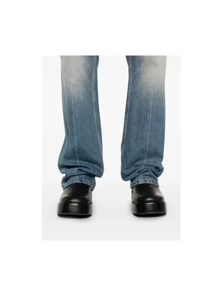 Jeansy Alexander Mcqueen klasyczne z logo niebieskie
