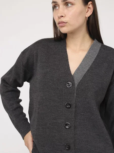Кардиган YUKI темно-сірий сірий