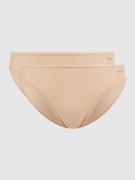 Figi z mikrowłókna w zestawie 2 szt. model ‘Every Day In Micro’ Skiny beżowe